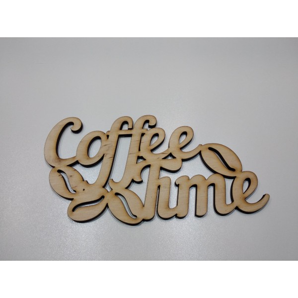 Арт 1001, Слово "Coffee time" фанера 6мм