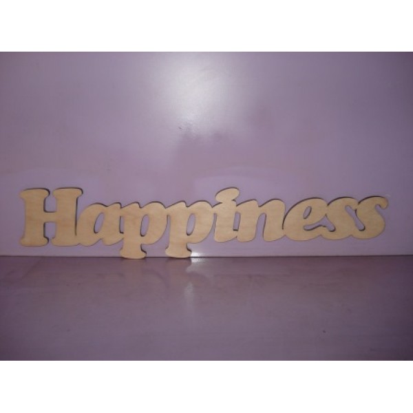 Арт 447, Слово"Happiness", фанера 6мм